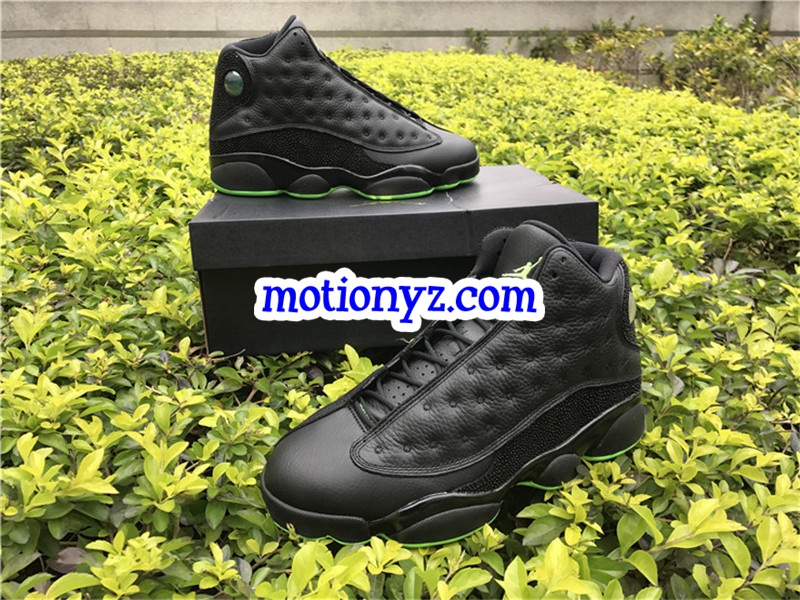 Authentic Air Jordan 13 Retro Black Green